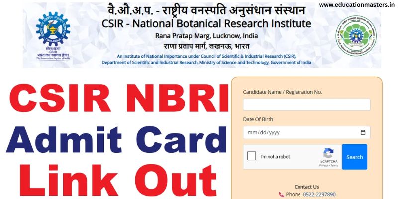 csir nbri admit card out